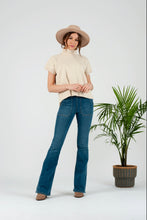 Load image into Gallery viewer, Easy Ecru Cropped Sweater Top