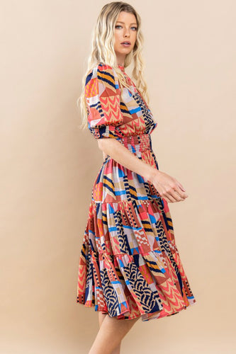Patchwork Perfect Midi Dress