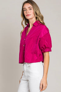 Bobbi button front blouse