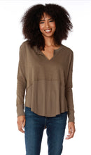 Load image into Gallery viewer, Rib &amp; Split Long Sleeve