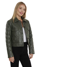 Load image into Gallery viewer, Stitch &amp; Quilt Vegan Leather Jacket