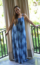 Load image into Gallery viewer, Starburst Maxi Dress in Italian Silk